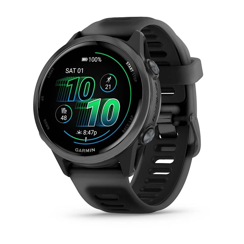 RELOJ GARMIN FORERUNNER 570 42MM SLATE GRAY - TRANSLUCENT BLACK BLACK BAND 010-02970-00